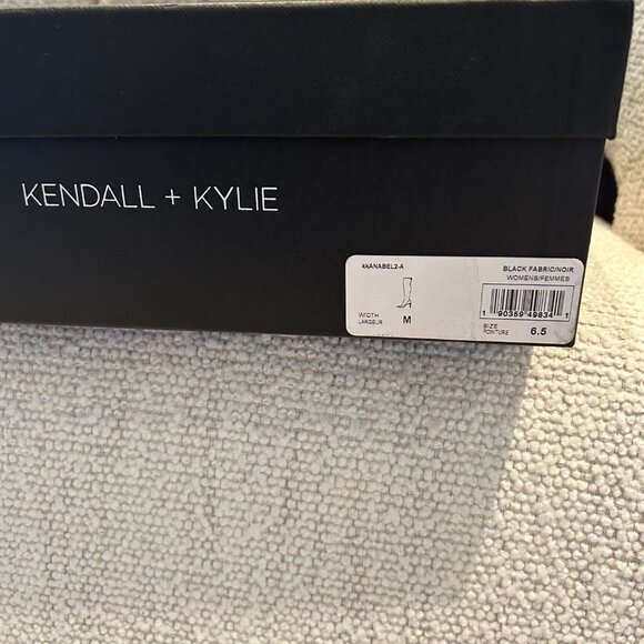 Kendall + Kylie Stretch Knit Over-the-Knee Boots – Black (Size 6.5) - Picture 5 of 6